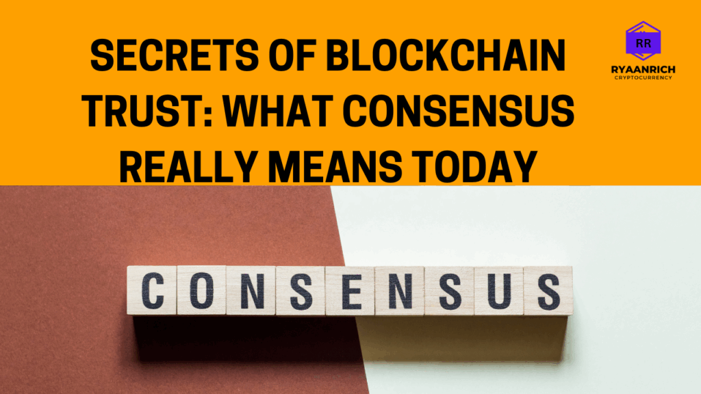 consensus mechanism in blockchain